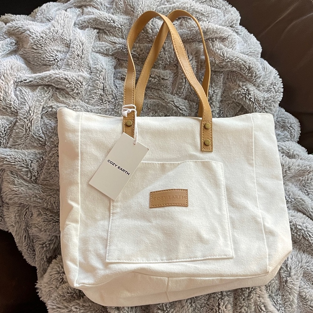 Cozy Earth White Tote Bag